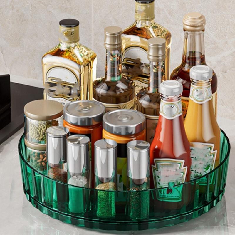 Вращающийся на 360 градусов поднос для специй, вращающееся основание, кухонный органайзер для кухни