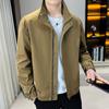Осенне-зимняя мужская куртка, повседневная простая легкая деловая куртка с воротником, молодая куртка больших размеров