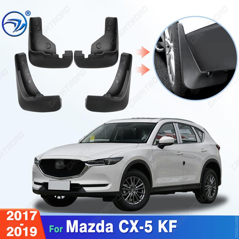 4 шт. Прочные ABS-брызговики для Mazda CX-5 2-го поколения KF 2017 2018 Автомобильные брызговики Защита крыльев Легко установить Автоаксессуары