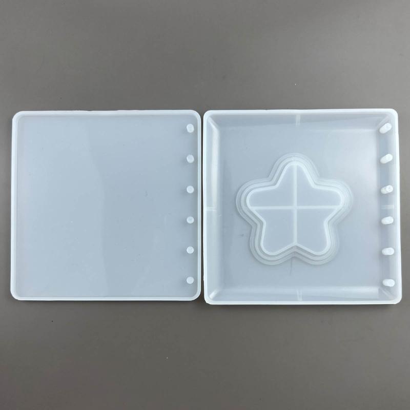 Силиконовые формы для обложки блокнота DIY Формы для корпуса блокнота из эпоксидной смолы Инструменты для изготовления украшений и аксессуаров ручной работы