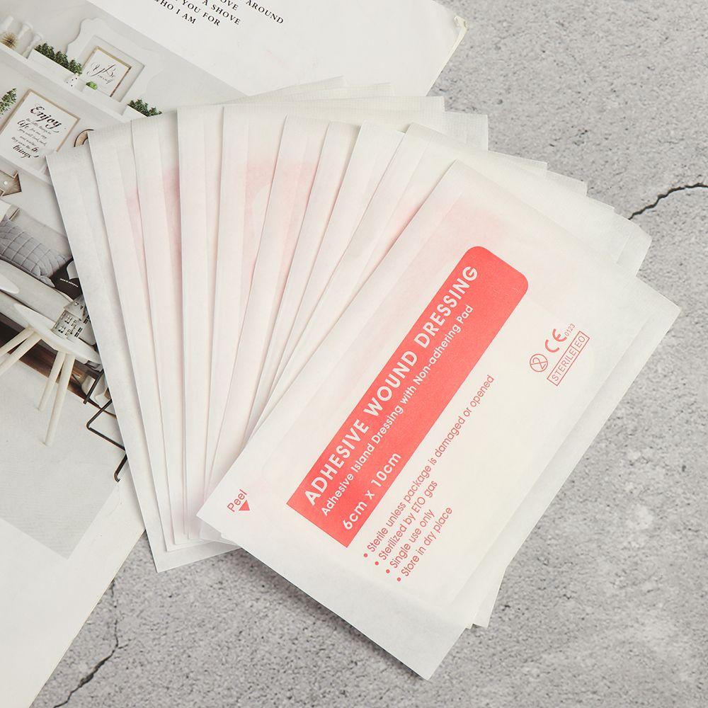 5/10 шт. дышащая повязка на рану, нетканая водонепроницаемая наклейка, самоклеящаяся повязка