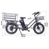 GOGOBEST GF200 Electric Bike, 500W Motor, 48V 15.6Ah Battery, 20*3.0 inch Tires, 45km/h Max Speed