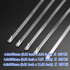 20pcs Stainless Steel Cable Ties Length 150/200/300mm Exhaust Wrap Self-Locking Cable Zip Tie Multi-Purpose Metal Locking Ties