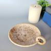 Round Ceramic Candle Plate Retro Style Candle Holder Creative Candlelight Stand  Anniversary