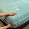 Winter Warm Plush Fitted Sheet Elastic Mattress Cover Fluffy Velvet Fleece Bed Linen Couple Thermal Double Bed King Size