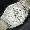 ЯПОНИЯ ВИНТАЖНЫЕ ВОССТАНОВЛЕННЫЕ SEIKO 5 АВТОМАТИЧЕСКИЕ 6309A МУЖСКИЕ БЕЛЫЕ ЧАСЫ a441325-4