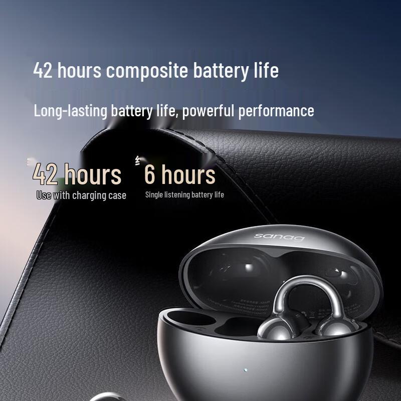 Bluetooth-гарнитура Saina S6S Ultra с зажимом для уха