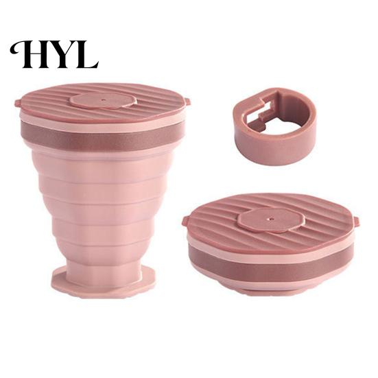 Portable Silicone Coffee Tumbler Collapsible Travel Cup for Hot Reusable Foldable And Cold Drinks To-Go Pocket Size Eco-friendly Mug