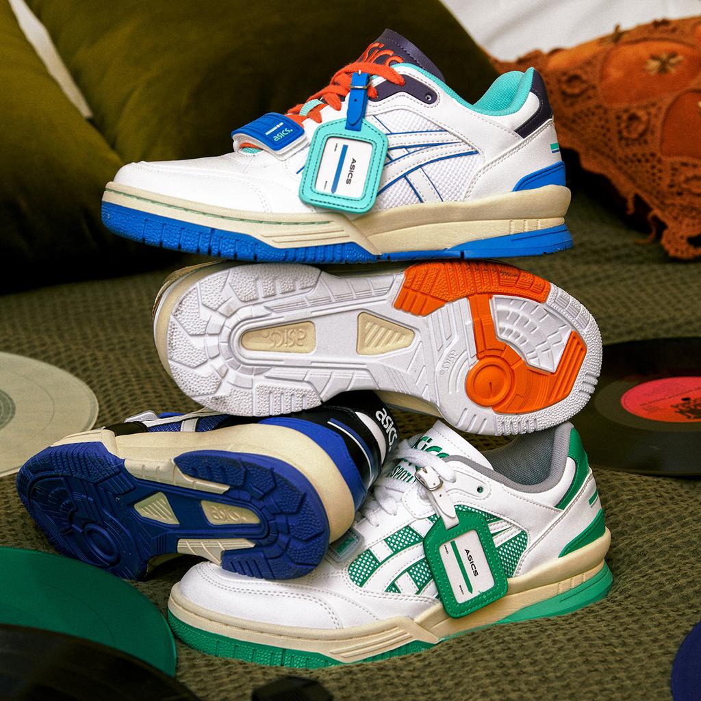 Asics Кроссовки унисекс Gel Spotlyte V2 Low Бело-зеленые 1203A258-101