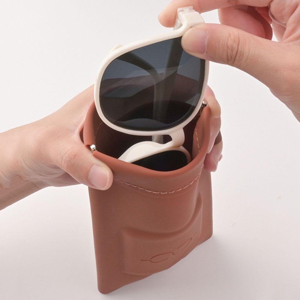 Soft Glasses Bag Dustproof Eye Glasses Organizer Portable Reading Eyewear Case Sun Glasses