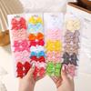 10/20Pcs Cute Grosgrain Ribbon Bowknot Hair Clips for Girls Colorful Bows Clip Hairpin Barrettes Headwear Kids Hair Accessories