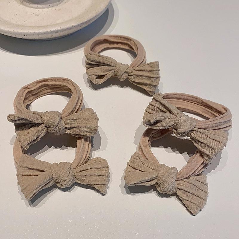 Высокая эластичная летняя резинка для волос «конский хвост» - однотонная женская прочная повязка на голову