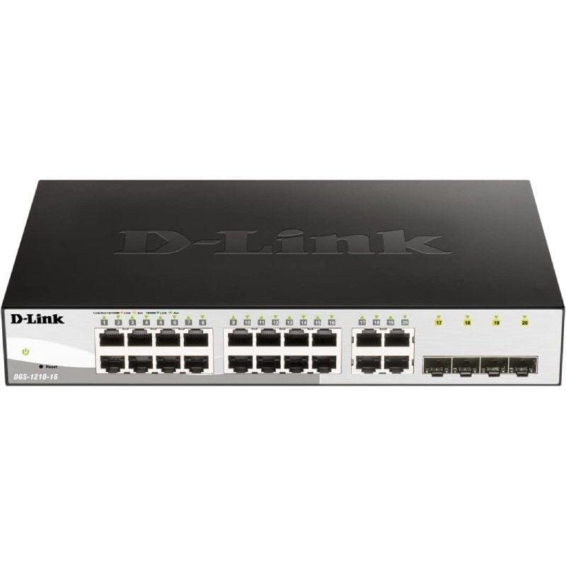 DLINK - D-link Dgs-1210-16 Managed Switch 16 Ports/ Gigabit 10/100/1000/ Sfp