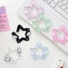 Acrylic Wing/Star Shape Carabiner Hook Clips Card Holder Keychain Portable Outdoor Keyring Hook Backpack Pendant Gifts