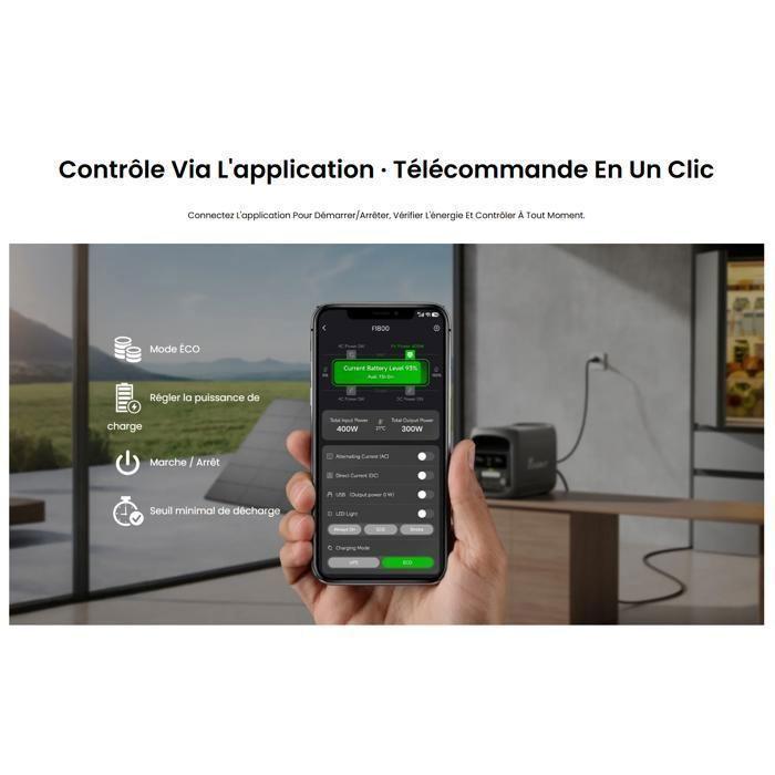 Портативная электростанция - FOSSIBOT - F1800 - 1024 Вт непрерывно - 1800 Вт пик - LiFePO4 EVE 4000 циклов