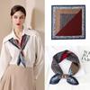 New Fashion Female Silk Scarf Imitated Silk Satin Hijab Scarf 70*70cm Soft Square Scarf Elegant Office Hijab Headband
