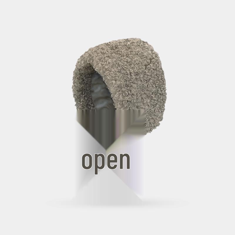 Ancola Красная Шапочка Женские Теплые Бордовые Плюшевые Велосипедные Наушники Шляпа Ведьмы