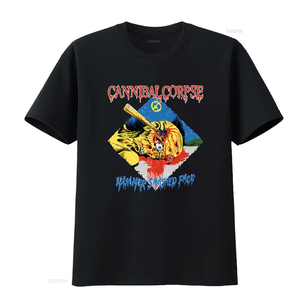 Cannibal Corpse Hammer Smashed Face Black All Size S M L 5xl Gift T Shirt Vintage Slightly Homme Unisex Streetwear