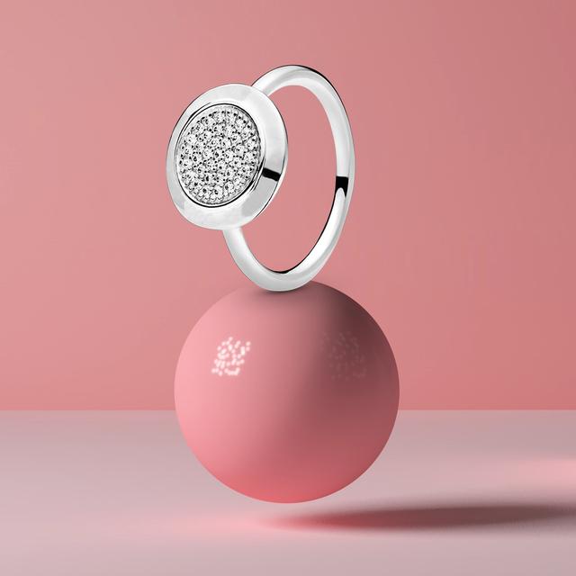 Модные 925 Серебряные Принцесса Тиара Корона Сверкающие Кольца Любовь Сердце Для Женщин Ювелирные Изделия Подарок На Годовщину