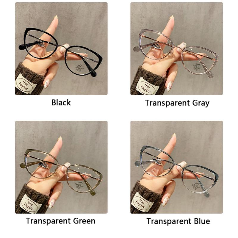 Luxury Women'S Cat Eye Anti-Blue Light Reading Glasses Europe-America Fashion  Daily Use Korean Style Glasses