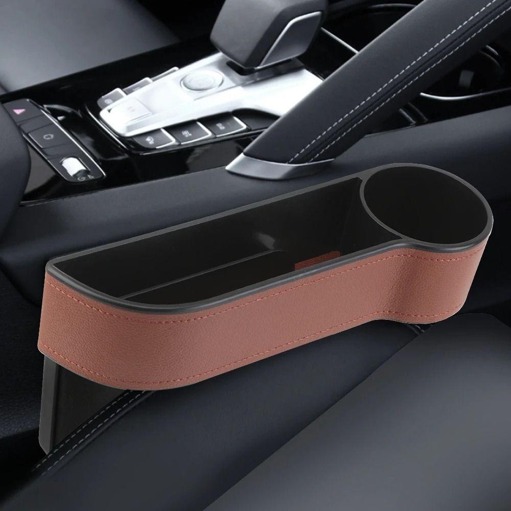 Cup Holder Car Seat Slit Gap Pocket Side Bag Reserved Car Organizer Box  Automobile Slit Box
