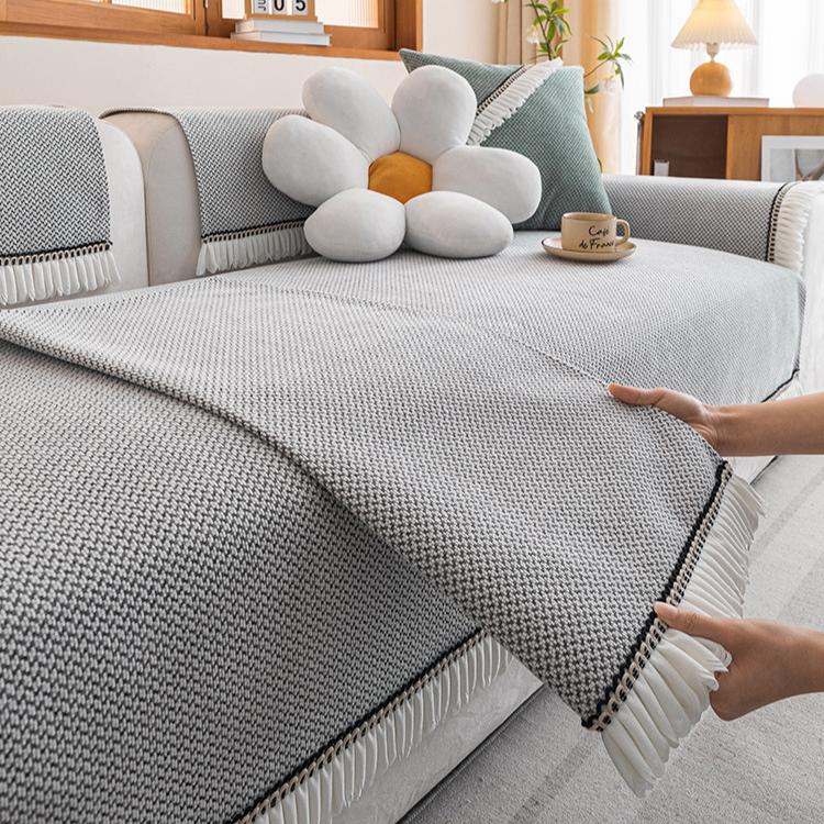 Новая подушка для дивана Chenier универсальна для всех сезонов, легкая роскошь, высококачественный нескользящий чехол для подушки сиденья, тканевое полотенце.