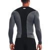 Under Armour Футболка Heat Gear Series с логотипом и круглым вырезом, с длинным рукавом, компрессионная, мужская, серая 1370661-012