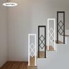 85см U-образный поручень для лестницы из углеродистой стали, Черный/Белый декоративный лестничный поручень, Напольный для лестниц, Чердаков
