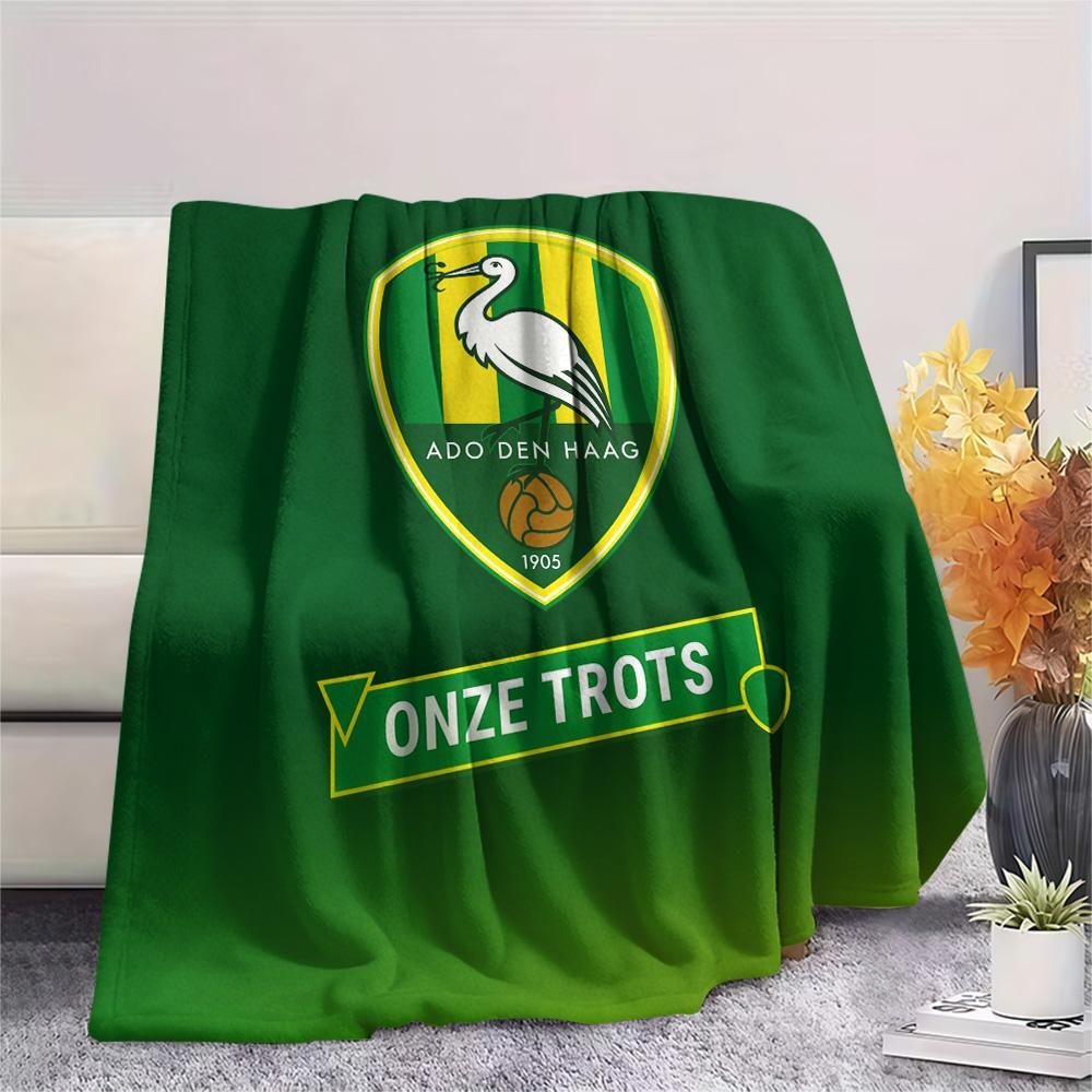 The Hague Football Club Print Flannel Blanket, High quality Comfortable for All Seasons, Home Decor, Warmth and Comfort