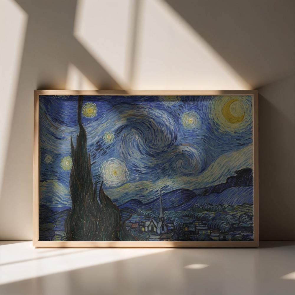 Obraz Do Malowania Po Numerach Z Ramą Gwiaździsta Noc 70X50 Cm