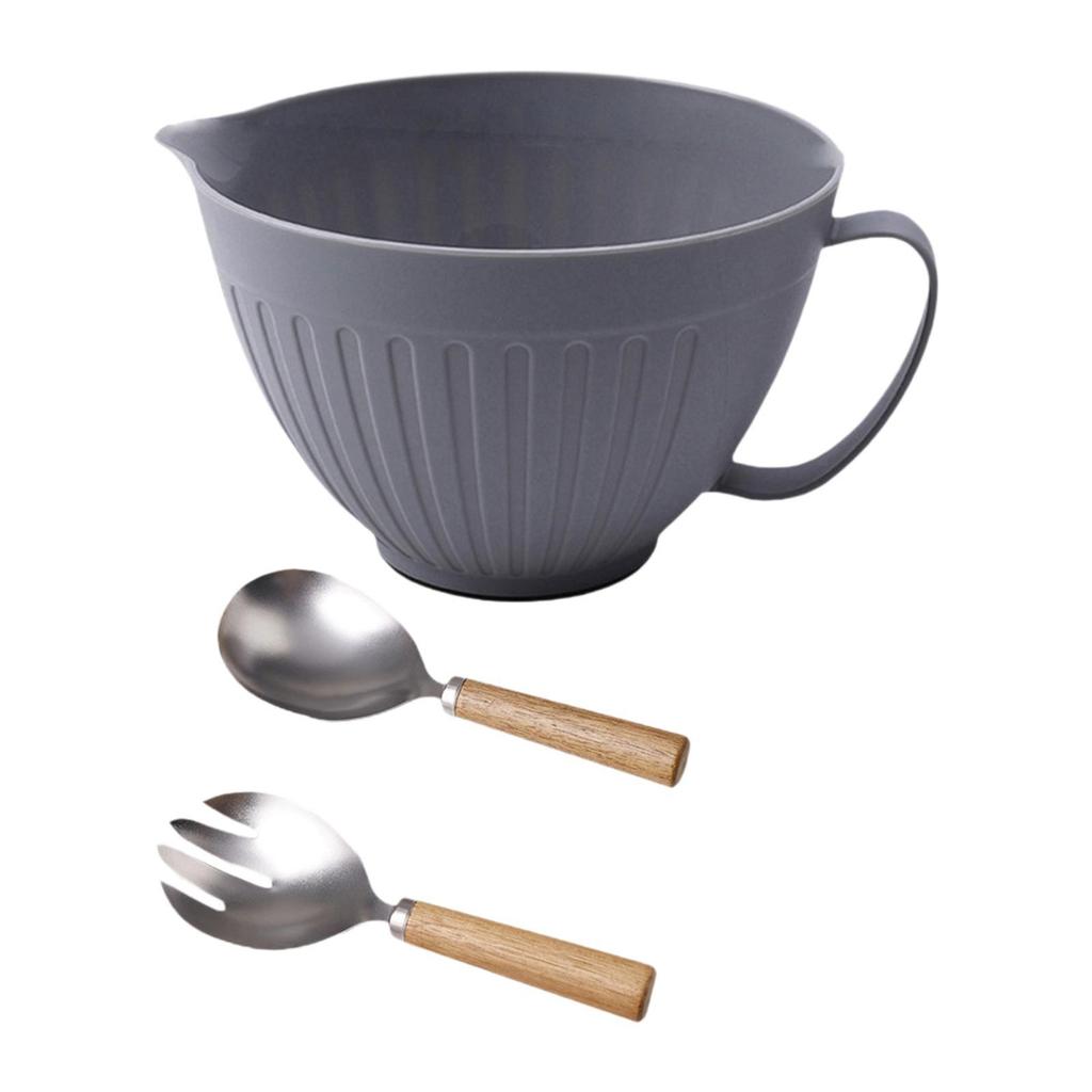 Миска для смешивания Миска для теста с поверхностью для выливания Защитная крышка Салатница Сервировочная миска