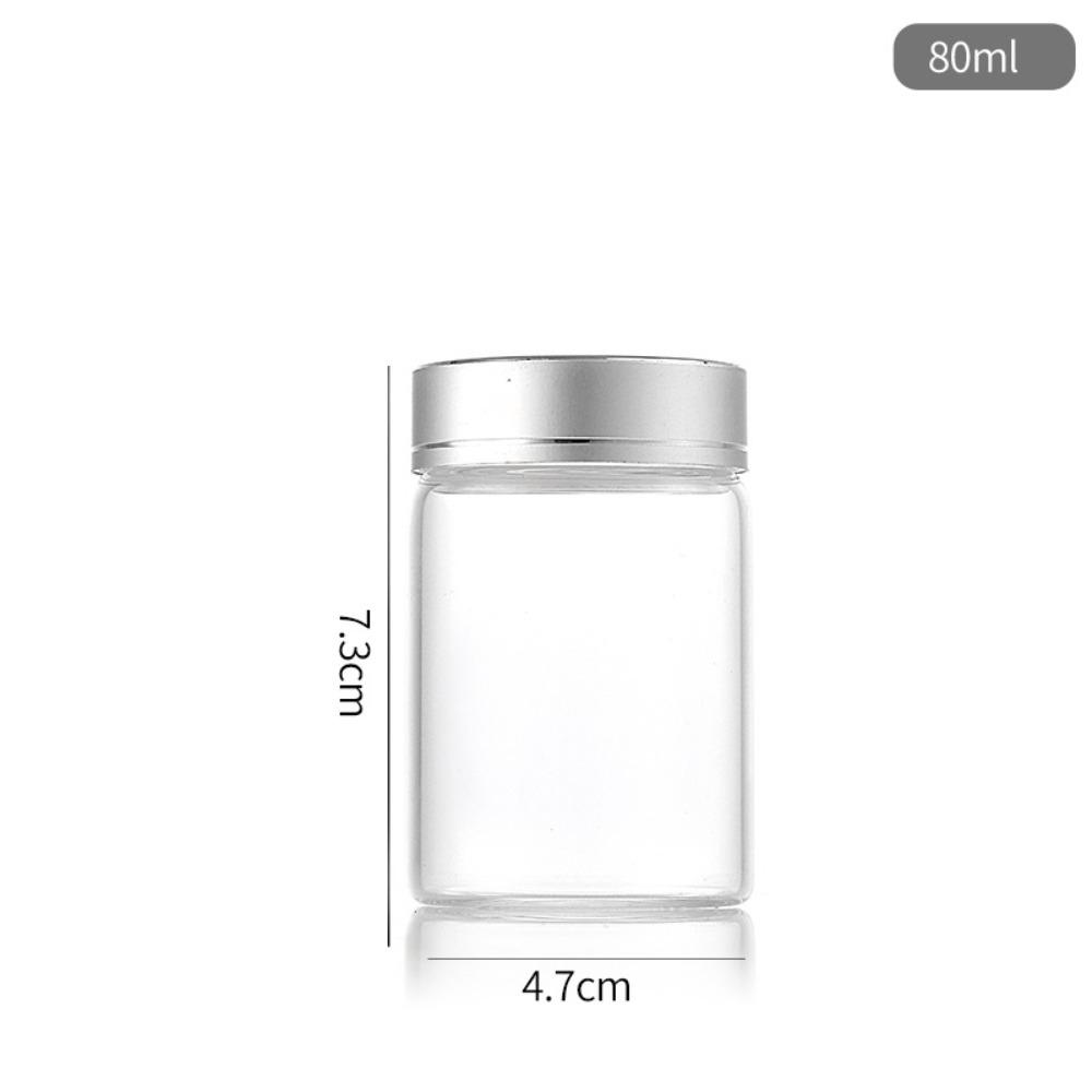Мини-стеклянные герметичные банки Прозрачная стеклянная герметичная банка Прочная стеклянная бутылка для хранения