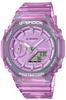 Casio Модель Фиолетовые Скелетные Часы G-Shock Среднего Размера GMA-S2100SK-4AJF