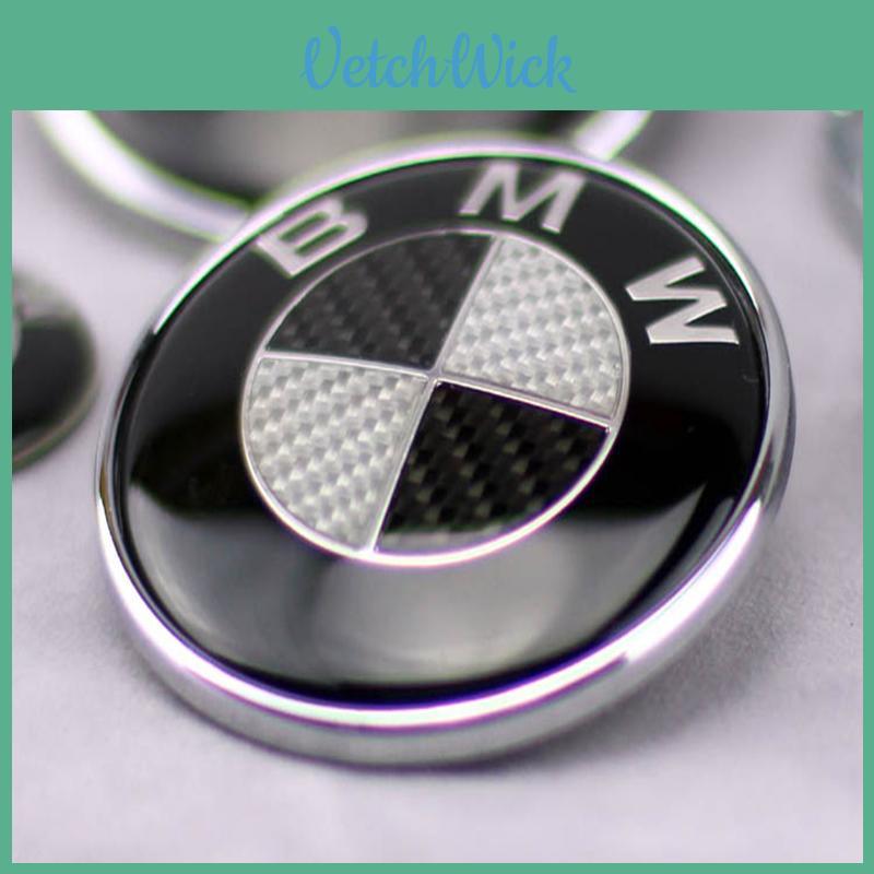 Premium Quality Carbon Fiber Replacement Bmw Badge 82mm Front Hood And Trunk Logo Emblem