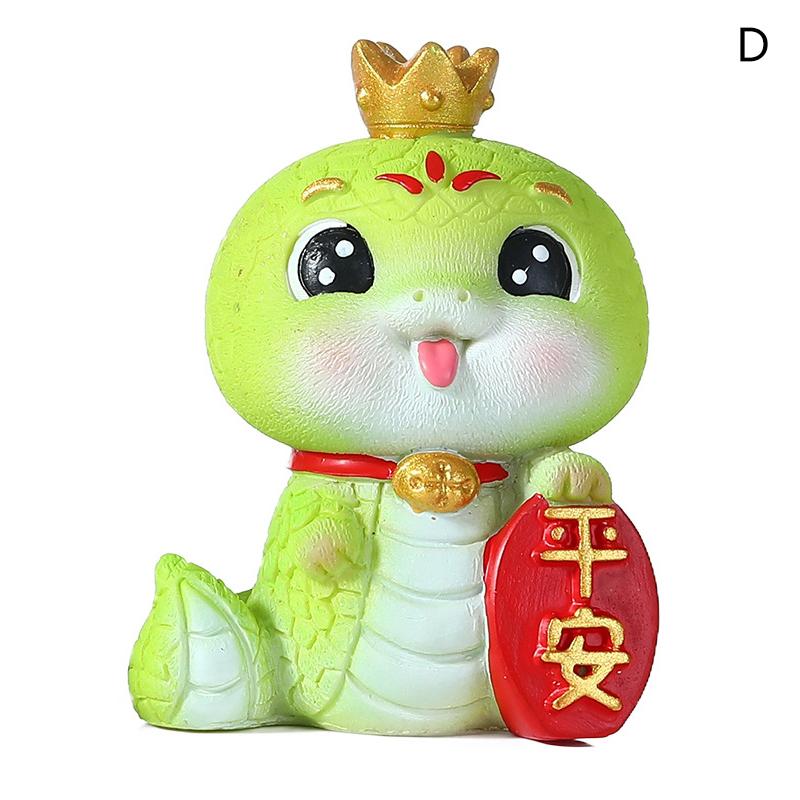 2025 год Змеи Украшение Мультфильм Счастливая Змея Фигурка Микро Пейзаж Автомобиль Интерьер Домашний Рабочий Стол Украшение