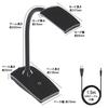 LUTW Desk Light LED Stand Light Energy Saving USB Powered 3 Level Dimming Bright Desk Light Daylight White 5W 450lm Brightness Adjustment Flexible Arm