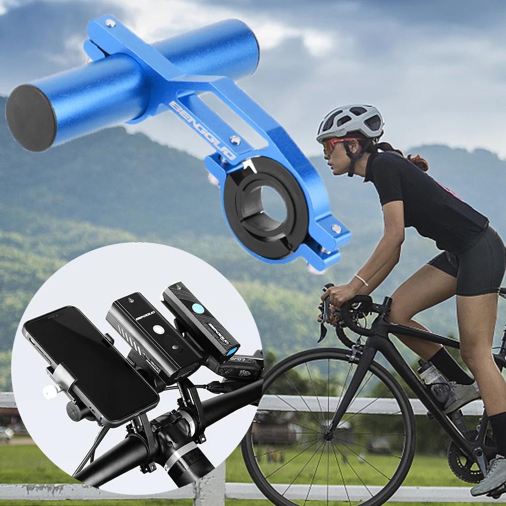 10/20 Cm Bike Handlebar Extender Extension Light Lamp Computer Phone Mount Bracket Lightweight Aluminum Alloy Easy TO Install