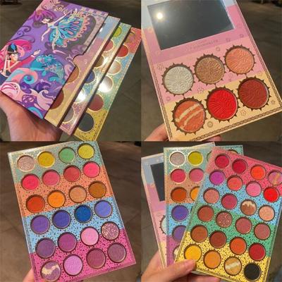 Палитра теней для век Color Eye Shadow Palette 54 цвета Blue And Purple Cosplay Makeup Smoky Eye Pearlescent Matte Contouring All-in-one Palette