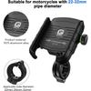 Держатель для телефона на мотоцикл, зарядное устройство, разъем USB/QC 3.0 с выключателем, водонепроницаемый на 360°, зарядное устройство USB, алюминиевый руль/зеркало для просмотра телефонов с диагональю 3,5–6 дюймов