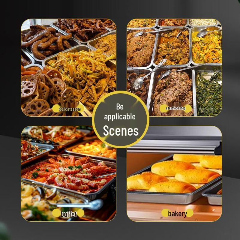 Ji Wang Gu 201 Stainless Steel Deep Square Steaming Pan with Lid