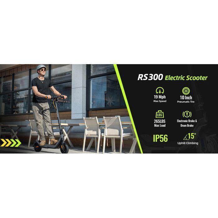 CUNFON RS300 - Trottinette Électrique - Moteur 500W - Batterie 36V 10.4Ah - Autonomie 40KM