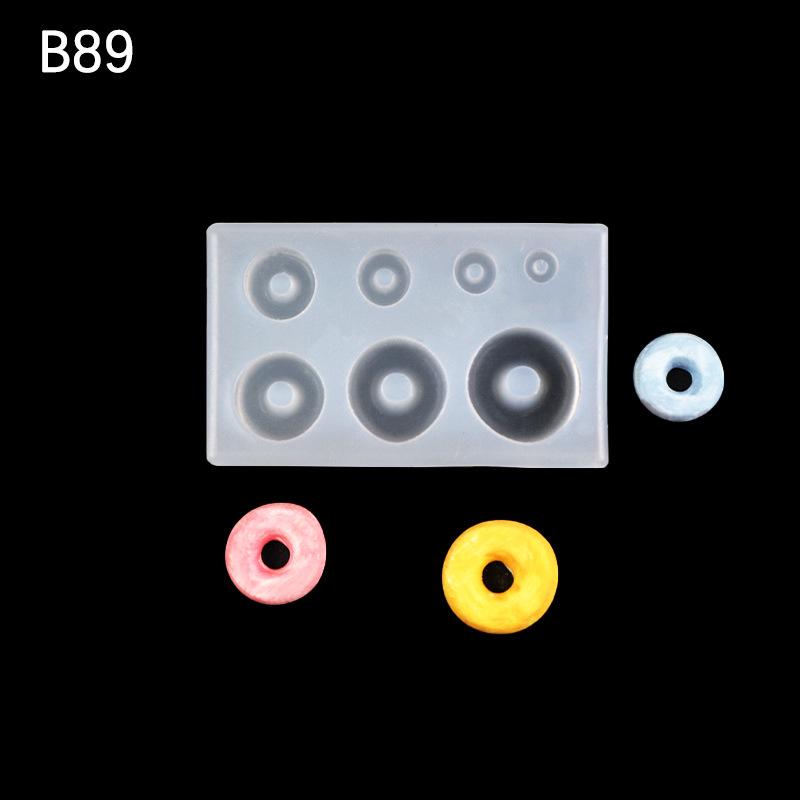 Коллекция мини-форм для лепки из ультралегкой глины и смолы для игры в еду: Круассан, Бисквит, Печенье, Пончик