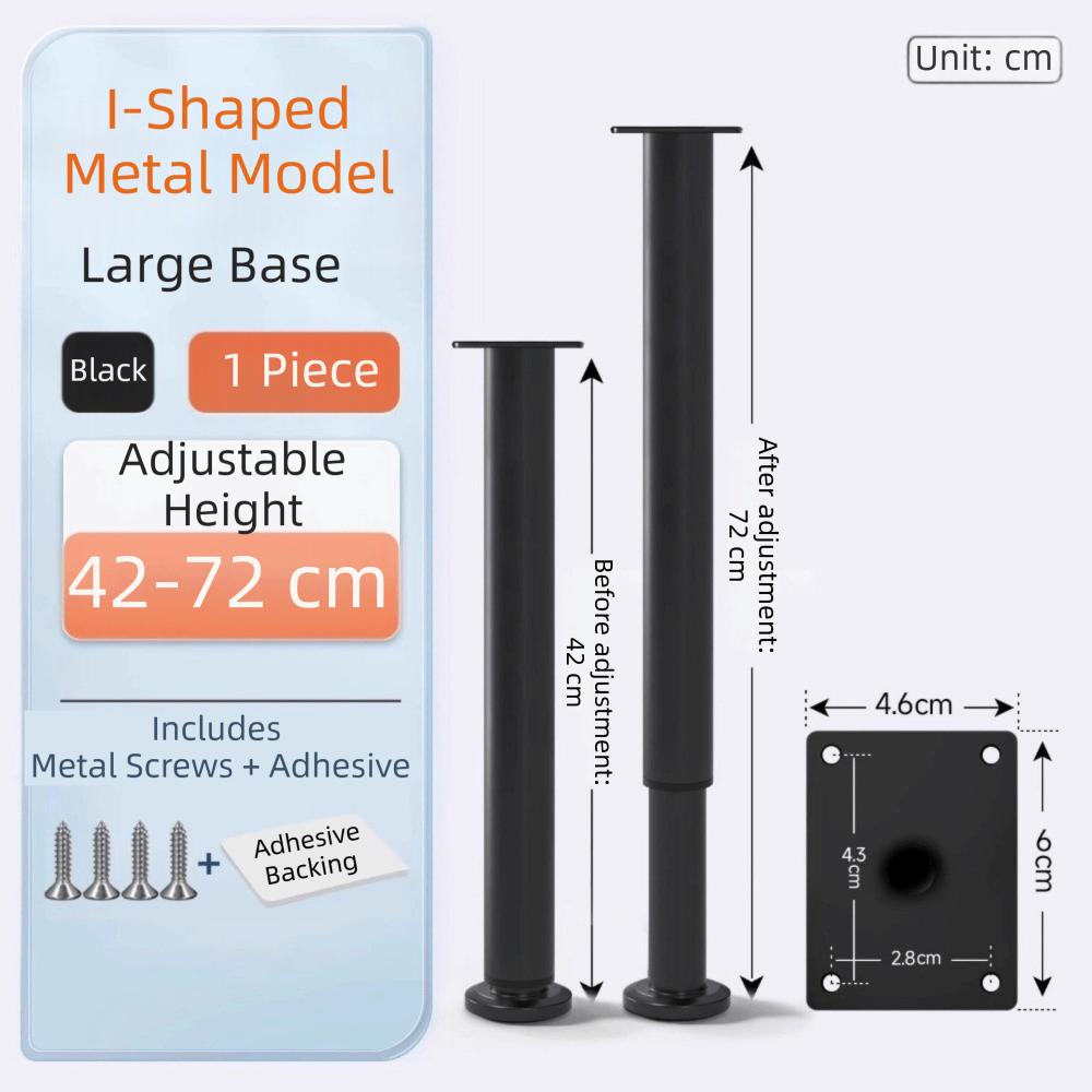 Adjustable Height Furniture Support Legs Heavy-Duty Bed Beam Support Leg Bed Bottom