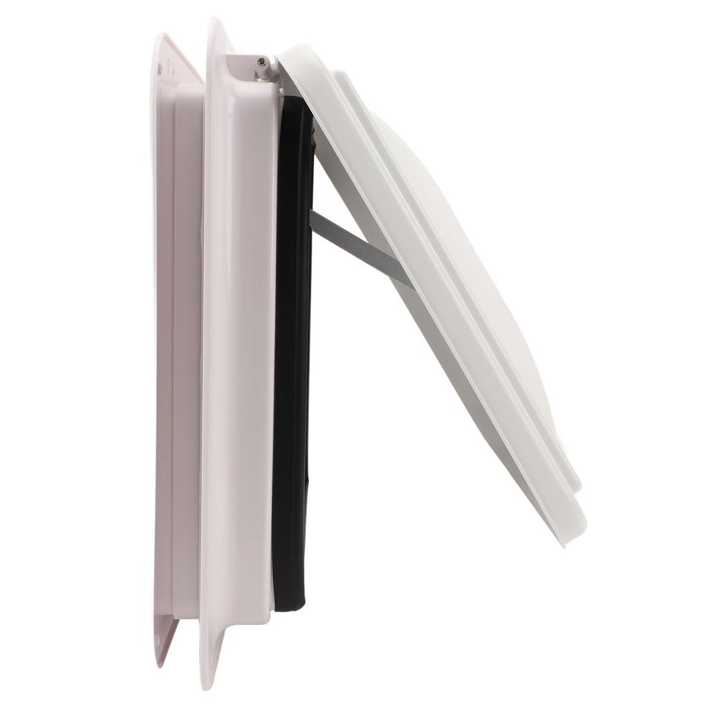 Люк на крышу автодома 13,39x13,39 дюйма Белый Вентиляционная крышка на потолок автодома с сеткой и опорной стойкой для прицепа, каравана