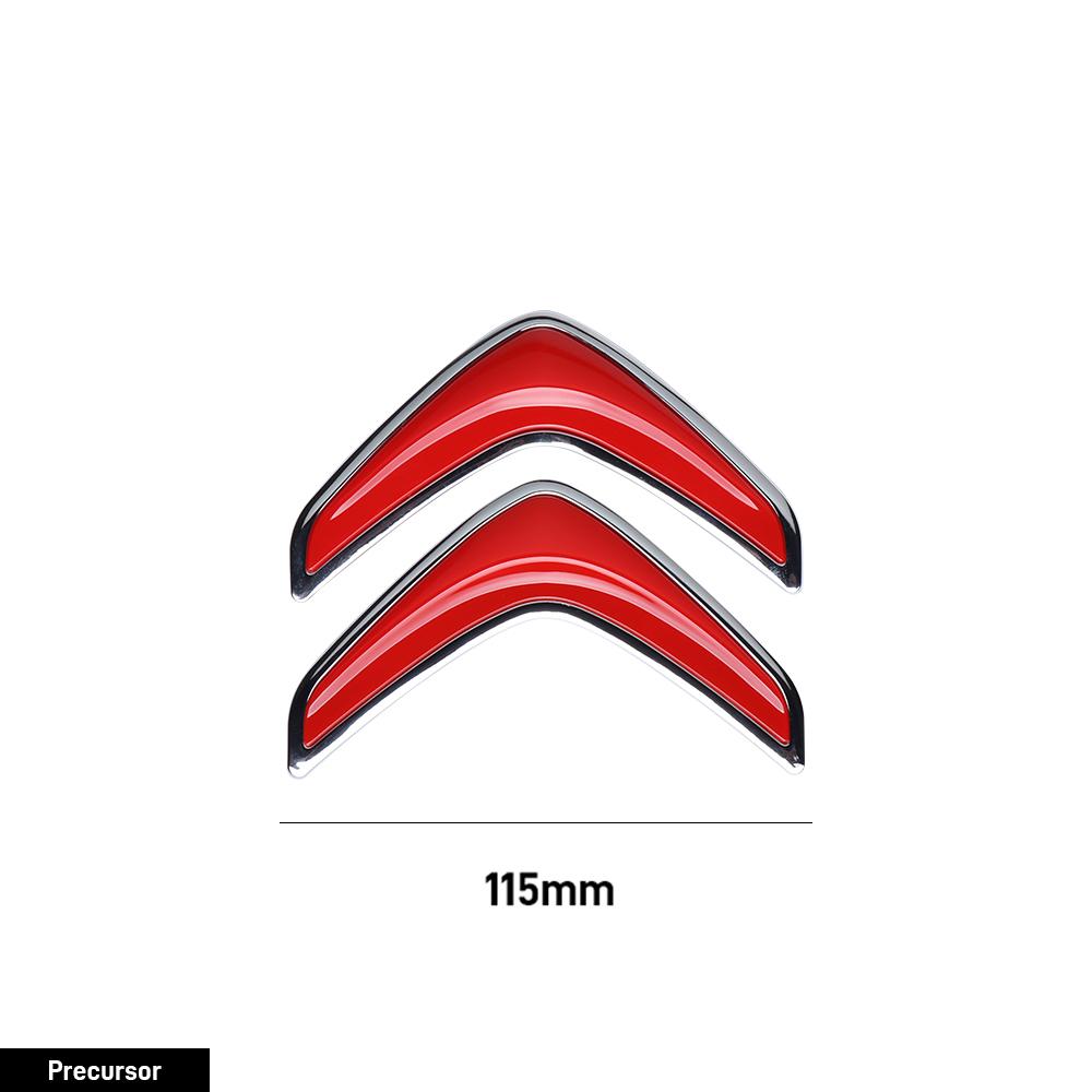 TXBB4 100/115mm Car Hood Front Grille Rear Trunk Badge Sticker Accessories For Citroen C4 Berlingo C3 Aircross C5 Aircross C5X C4L VTS