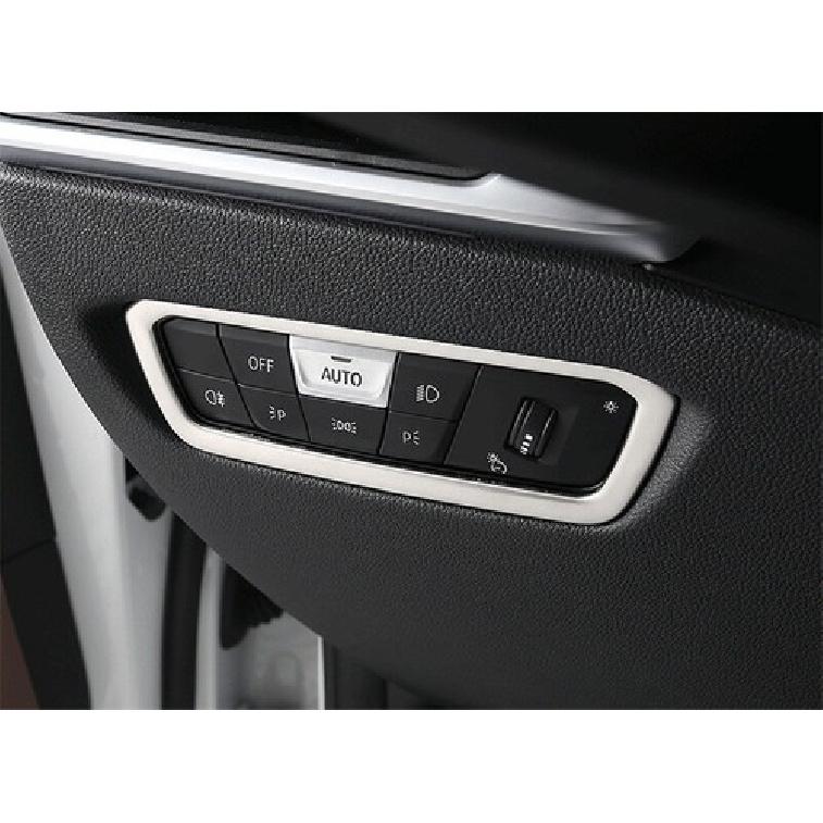 Для -20 BMW 3 серии G20 G28 Серебряная Рамка Кнопки Переключателя Фары Внутренняя Накладка