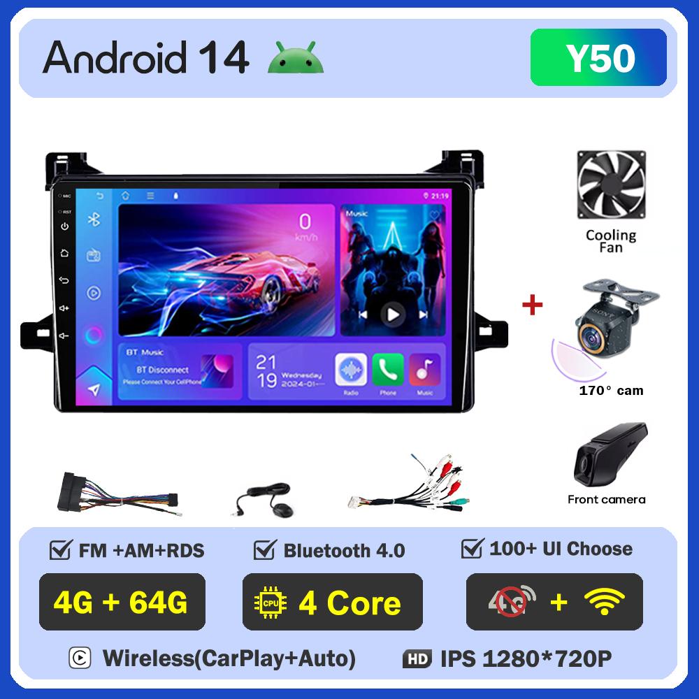 Для Toyota Prius XW50 2015 - 2020 автомобильный радиоплеер Car Carplay экран Autoradio Mirror Link Car Intelligent Systems сенсорный экран