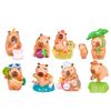 Cartoon Capybara Character Pvc  Action Figures Model Toy Collectibles Kids Gift