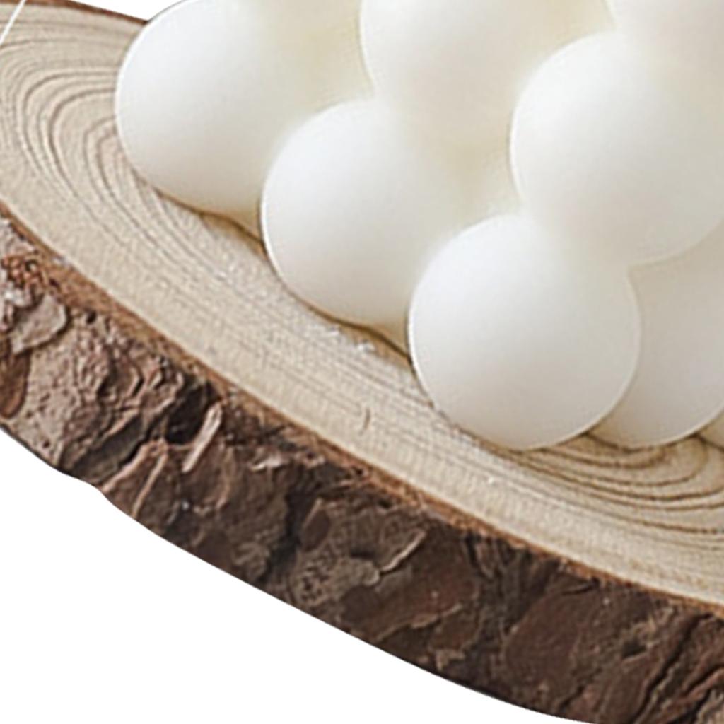 Cube Decorative Candle White Long Lasting English Pear Freesia Paraffinic Magic Cube Scented