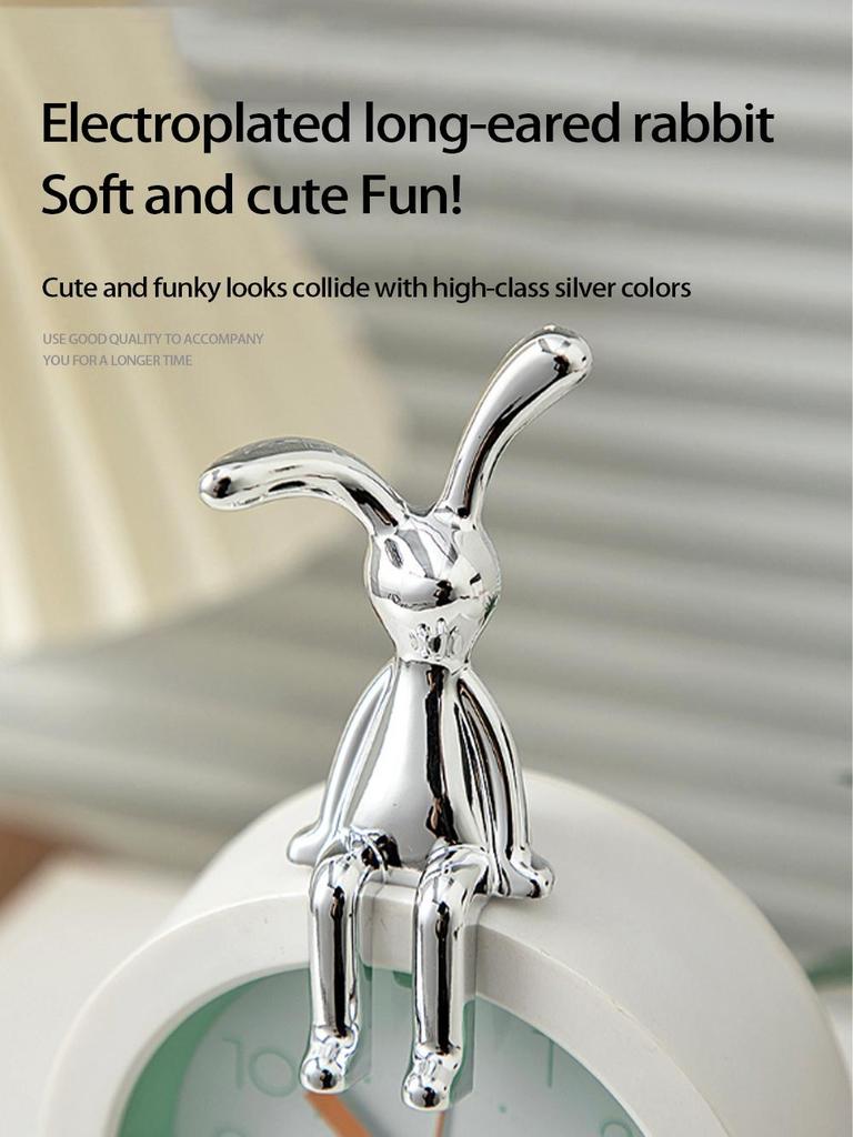 3D гальванизированный длинноухий кролик - милый кросс-бордер светлый роскошный декор